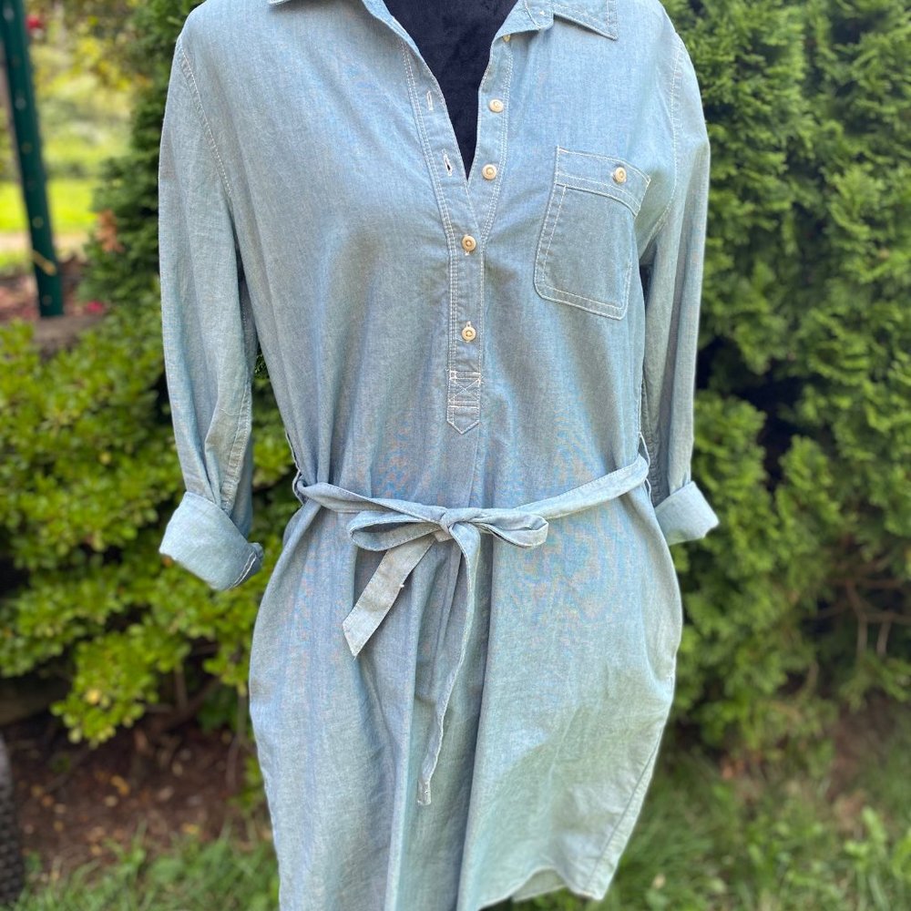 Gap classic denim shirt dress